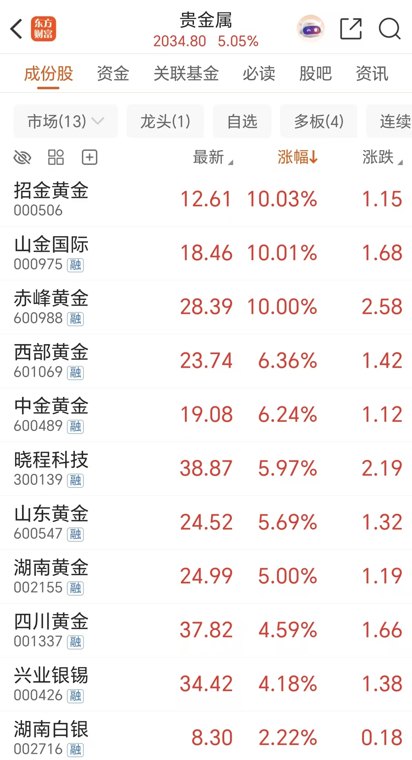 黄金股飙升 高盛看涨金价
